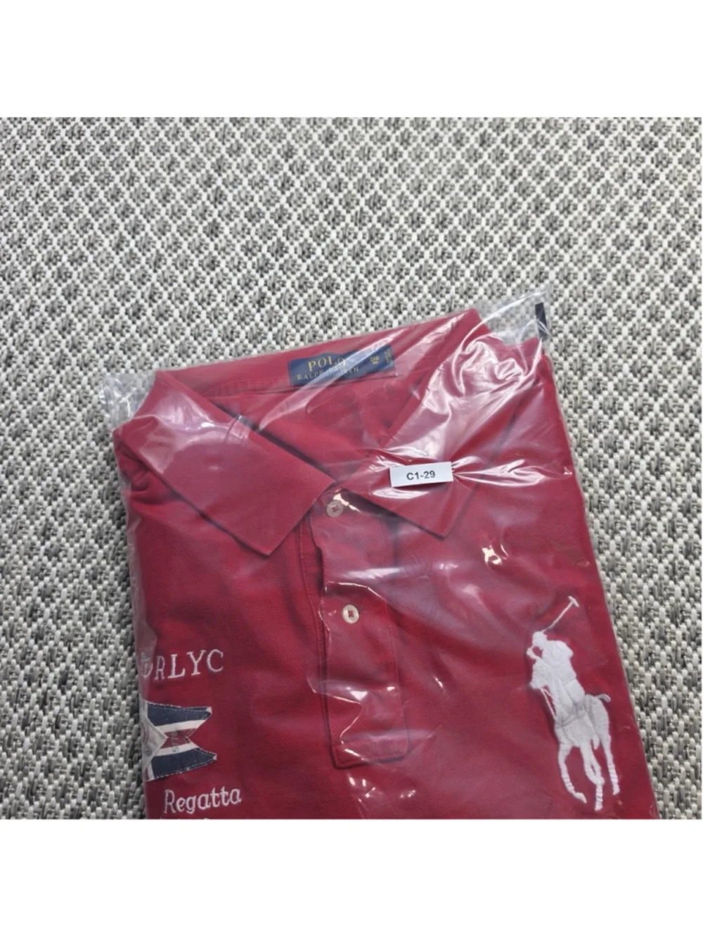 Polo Ralph Lauren Polo Shirt Mens 3XLT Red Big Pony Regatta Nautical Sailing